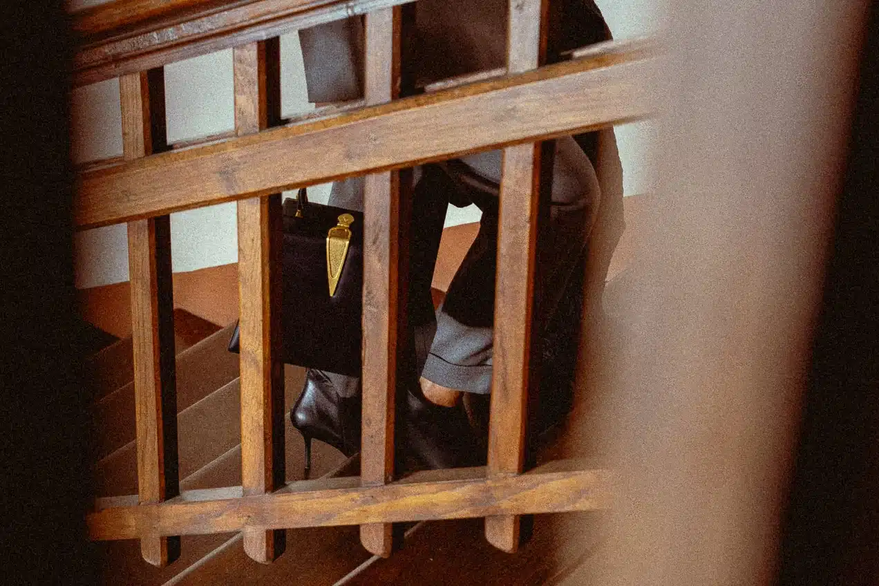 Modello iconico della collezione esclusiva Rivelia, pelletteria di lusso fiorentina