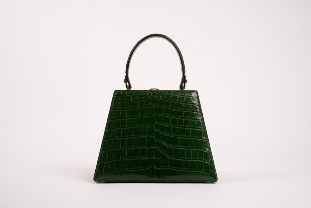 Retro borsa pelle coccodrillo Rivelia Firenze