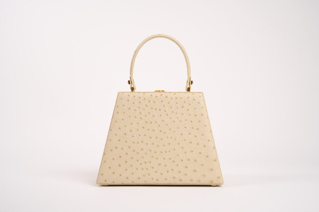 Retro borsa struzzo Trapeze